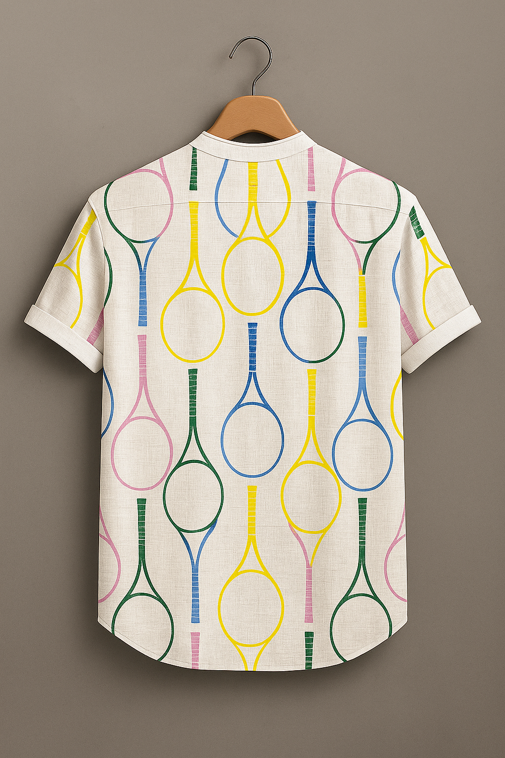 Men’s Tennis Lover Graphic Print Shirt